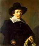 Frans Hals - Portrait of a Man holding Gloves